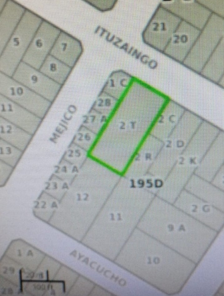 ITUZAINGO 5480. Lote 20x43,30. Todos Los Servicios