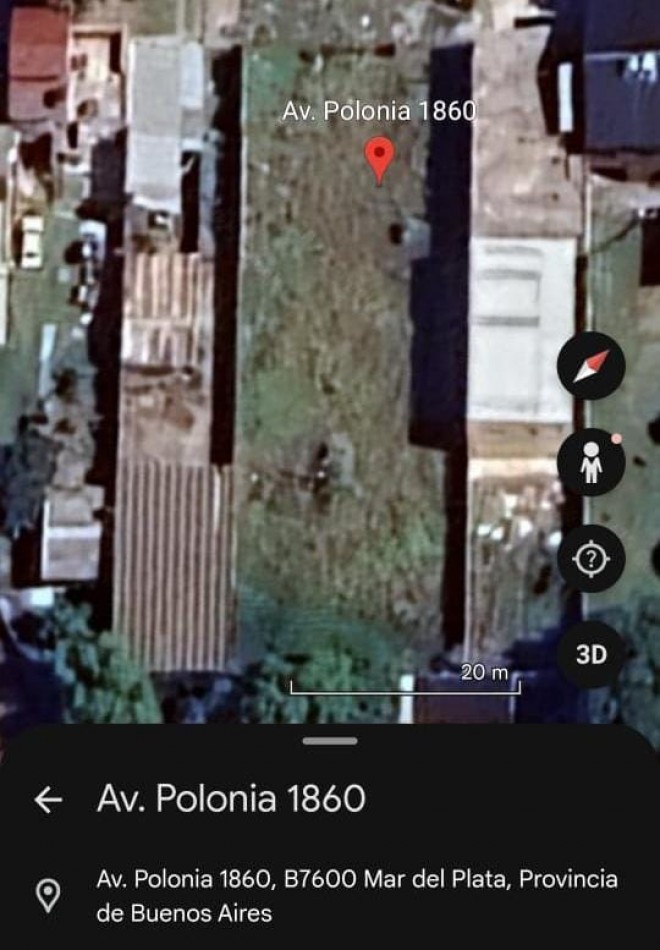 DOS LOTES JUNTOS SOBRE AVENIDA POLONIA