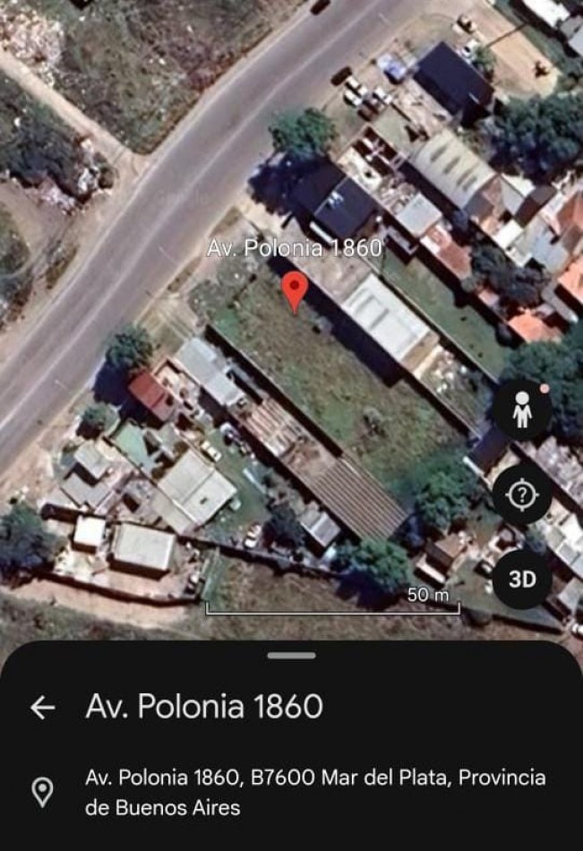 DOS LOTES JUNTOS SOBRE AVENIDA POLONIA